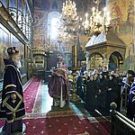 Архиепископ Феогност в день своего тезоименитства возглавил праздничное богослужение в Успенском соборе Московского Кремля