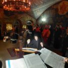 Архиерейское богослужение в день памяти священномученика Серафима (Чичагова) состоялось в Зачатьевском монастыре