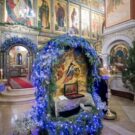 Праздничные Рождественские богослужения и чествование образа Богородицы «Милостивая» состоялись в Зачатьевской обители